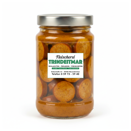 Currywurst im Glas 450gr