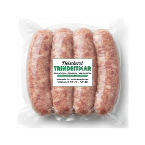 Frische grobe Bratwurst 4x