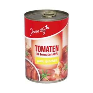 Jeden Tag Ganze geschälte Tomaten in Tomatensaft 400 gr