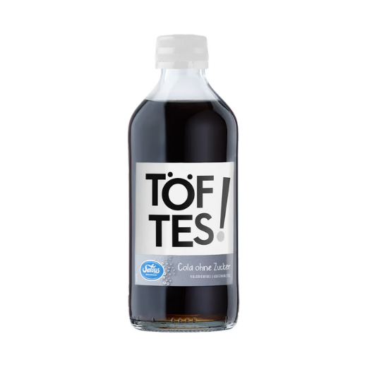 TÖFTES! Cola ohne Zucker 1x0,33 Liter Glas