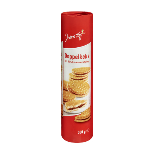 Jeden Tag Doppelkeks mit Kakaocremefüllung 500 gr