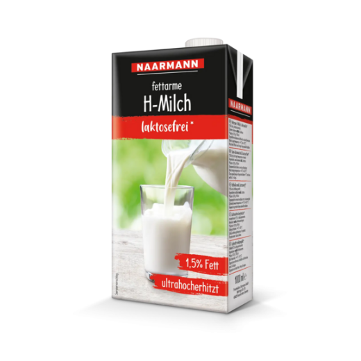 Naarmann H-Milch 1,5% laktosefrei 1 Liter